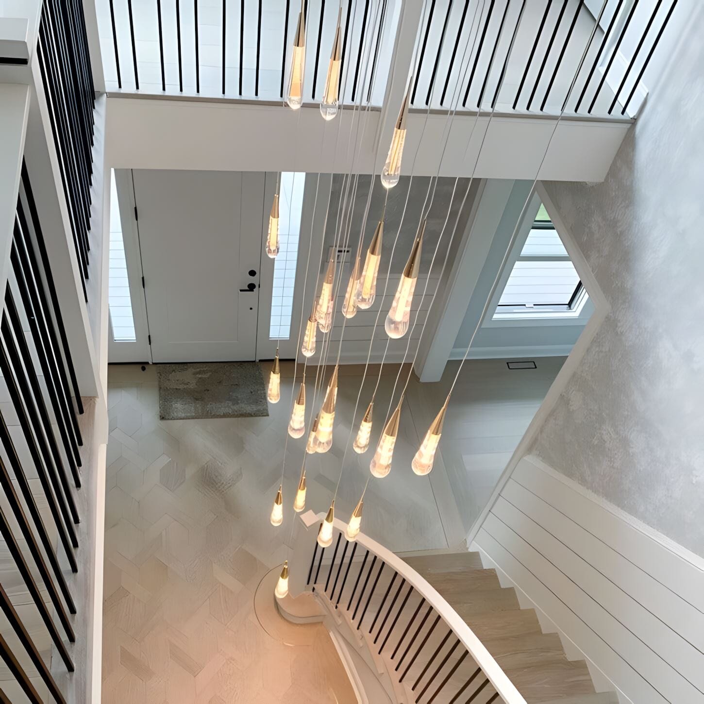 Suspension LED goutte de cristal – 1 lumière – image 7