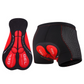Short de cyclisme unisexe avec rembourrage gel