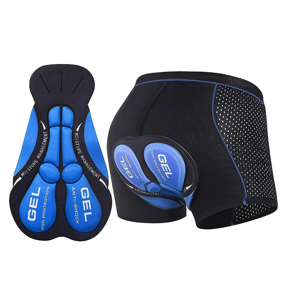Short de cyclisme unisexe avec rembourrage gel