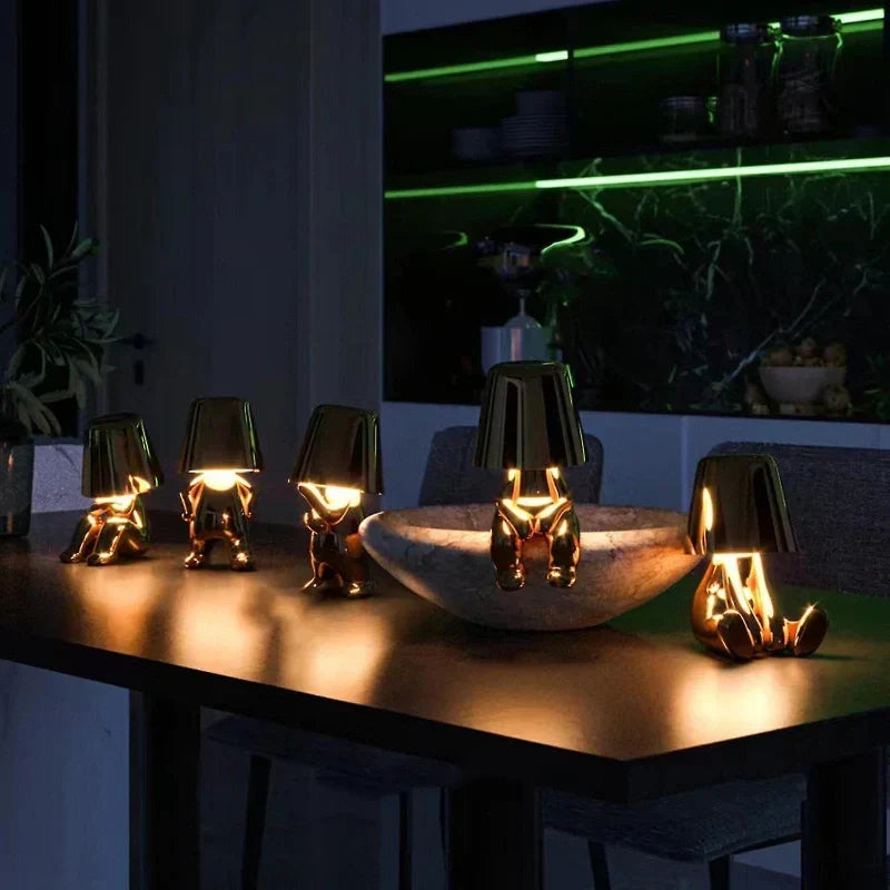 Lampe de table rechargeable à commande tactile, 17 × 15 cm
