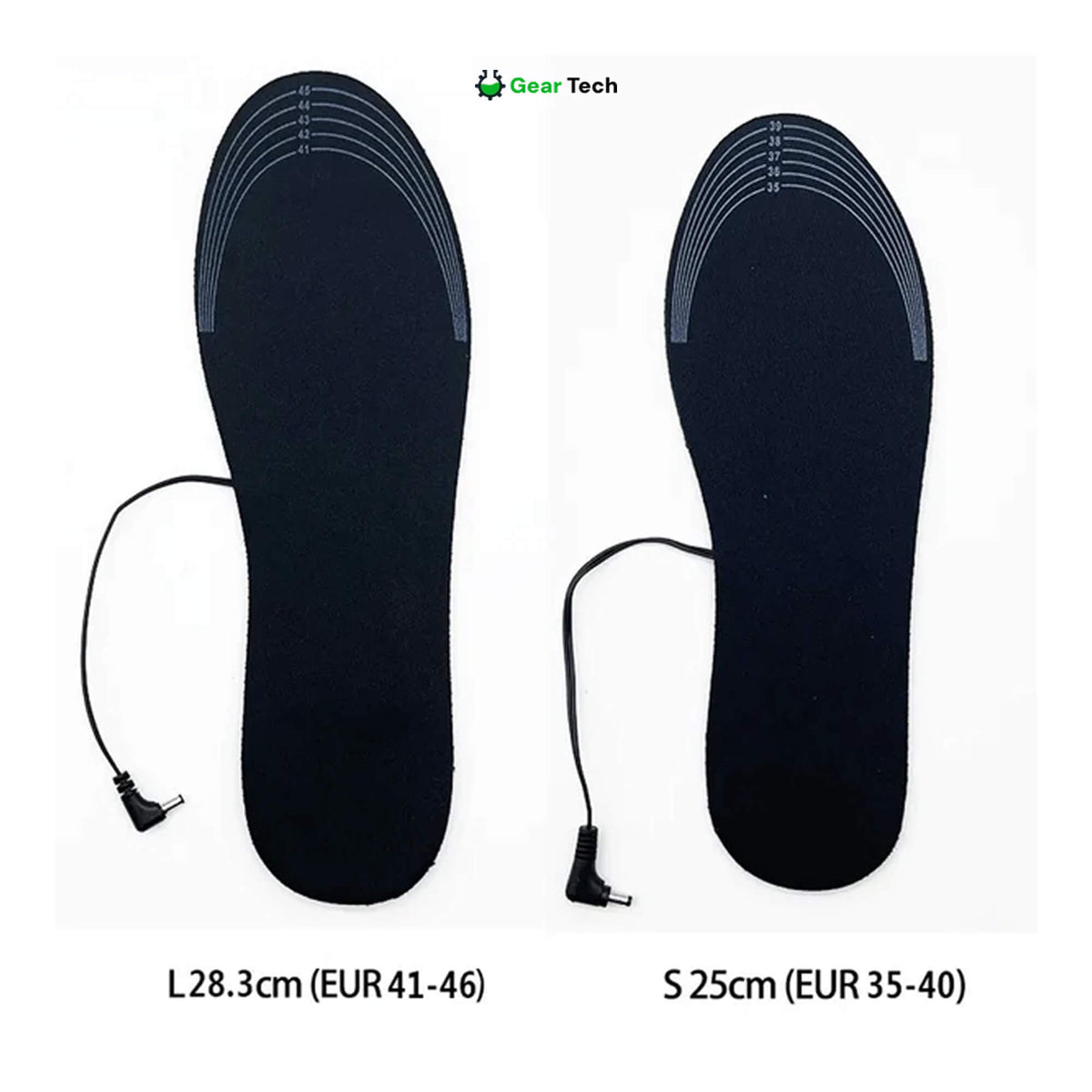 Semelles chauffantes USB ajustables par découpe
