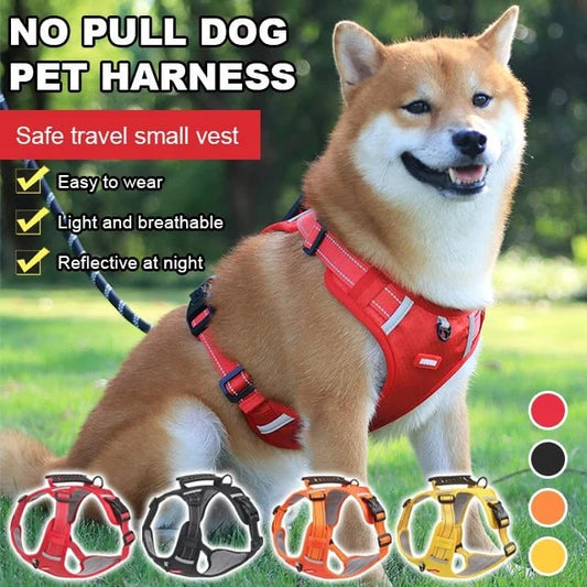 Harnais réfléchissant réglable pour chien en tissu Oxford