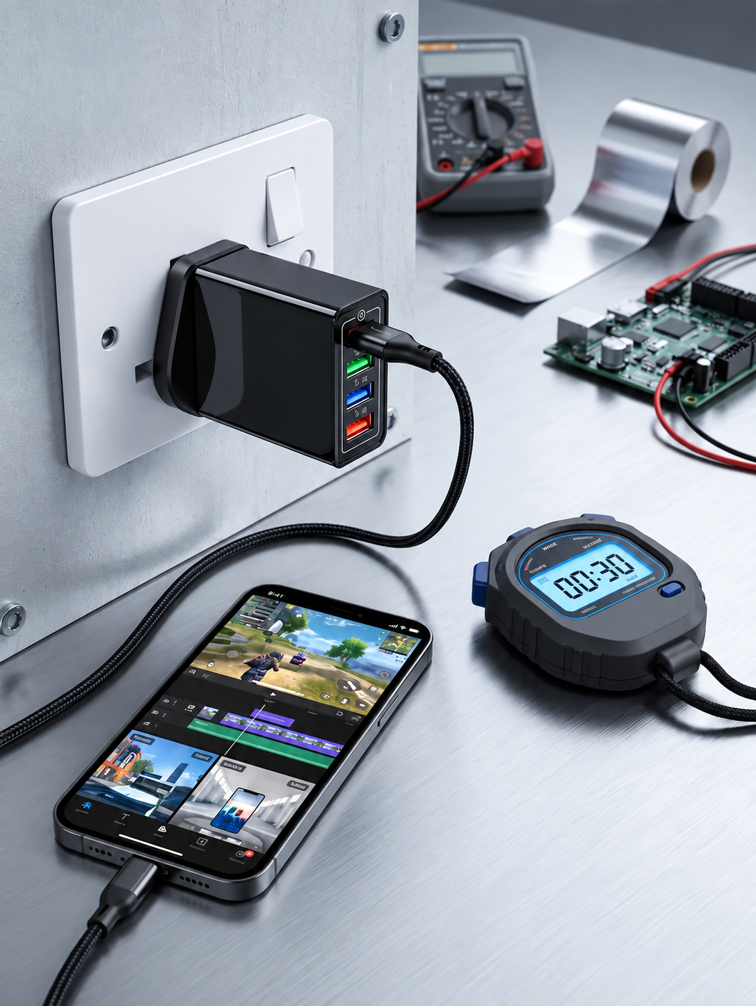 Chargeur compact à 4 ports USB-A