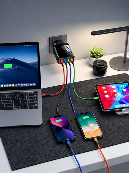 Chargeur compact à 4 ports USB-A