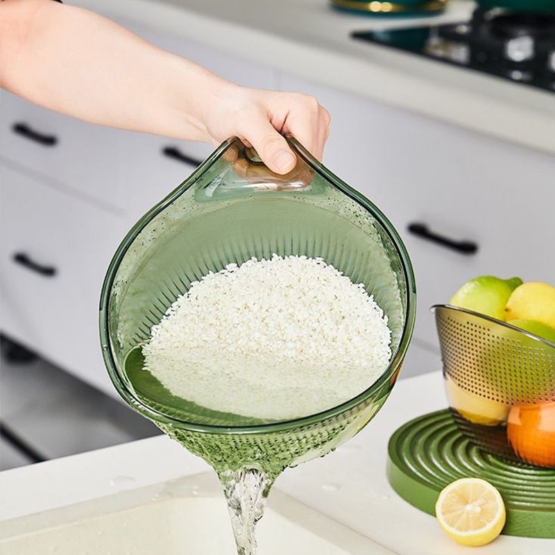 Bol de lavage du riz avec tamis intégré en PET