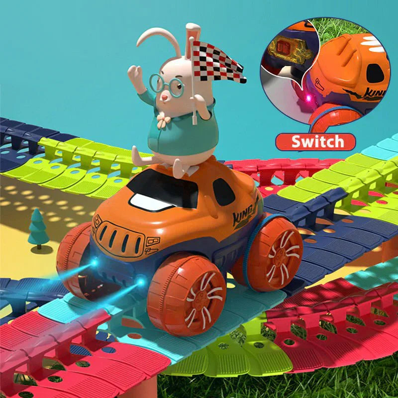 Circuit de course flexible avec looping