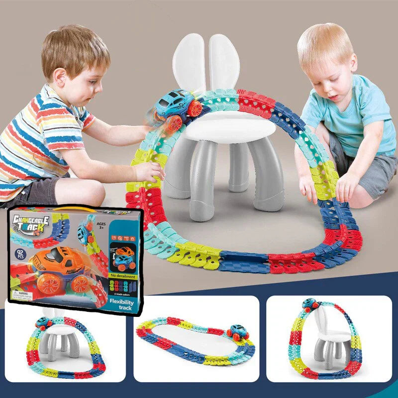 Circuit de course flexible avec looping