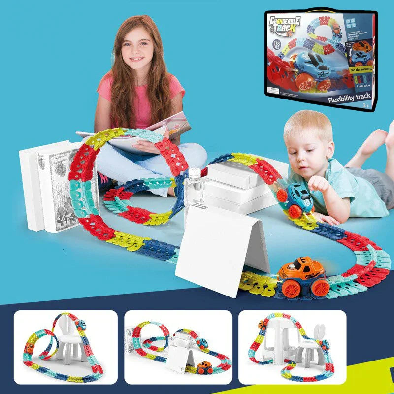 Circuit de course flexible avec looping