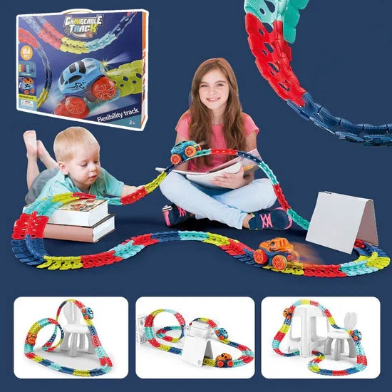 Circuit de course flexible avec looping