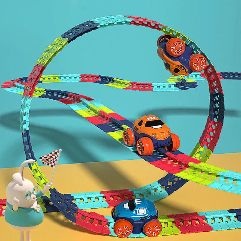 Circuit de course flexible avec looping