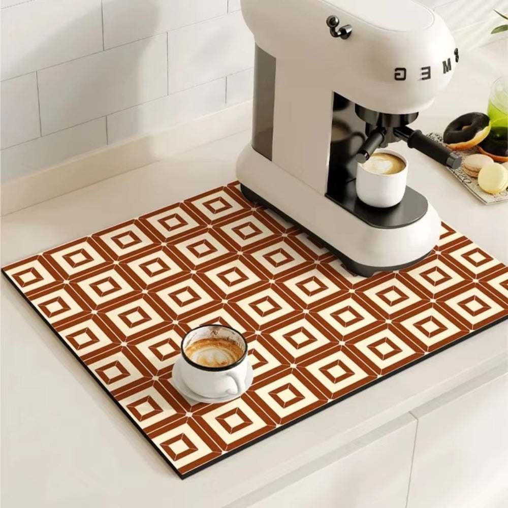Tapis absorbant pour espace café et évier