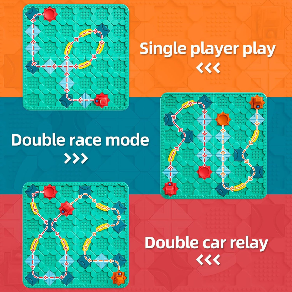 Jeu de construction de parcours pour enfants de 3 à 6 ans