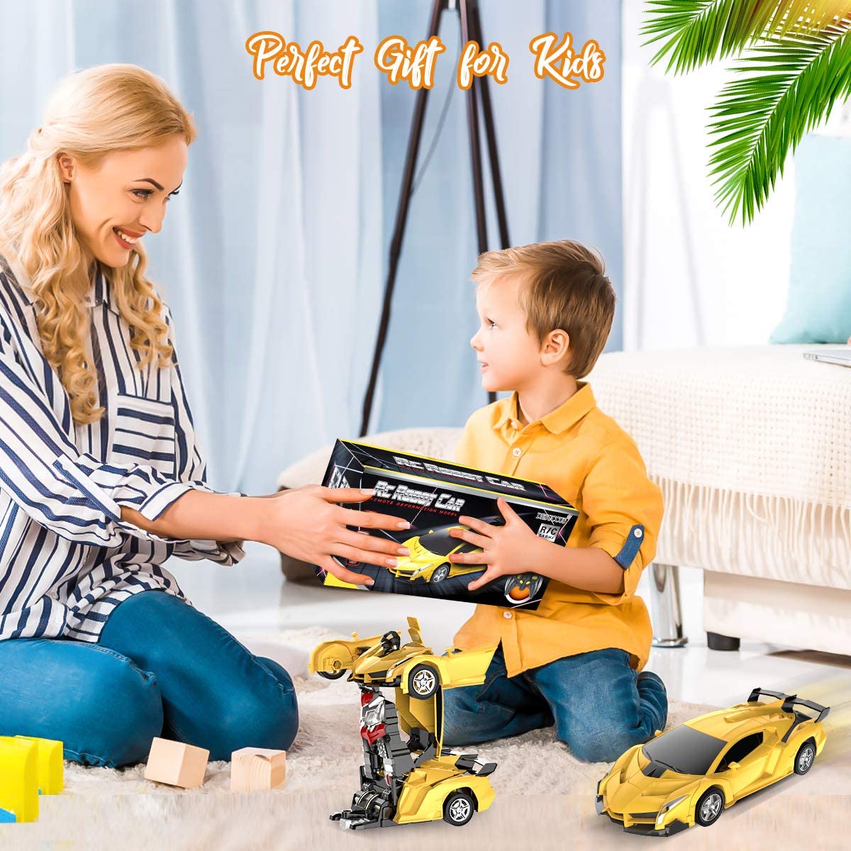 Voiture télécommandée transformable en robot