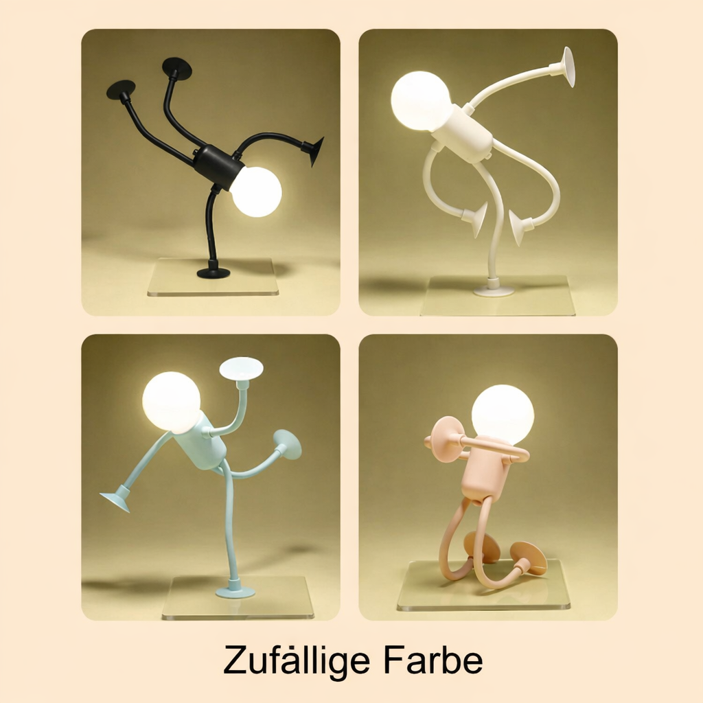 Lampe de table robot avec ampoule LED, 25 × 15 cm