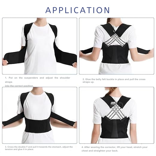 Support dorsal réglable avec sangles croisées