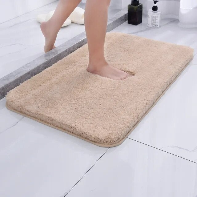 Tapis de bain moelleux absorbant et lavable