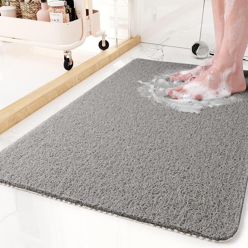 Tapis de douche antidérapant à structure ajourée 50 × 80 cm