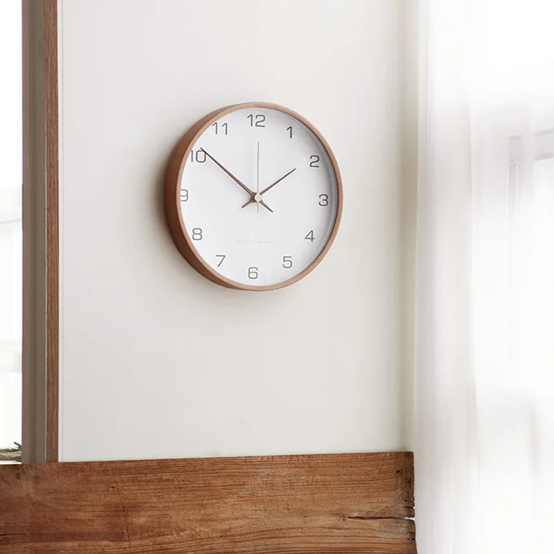 Horloge murale ronde de style scandinave, 30 cm