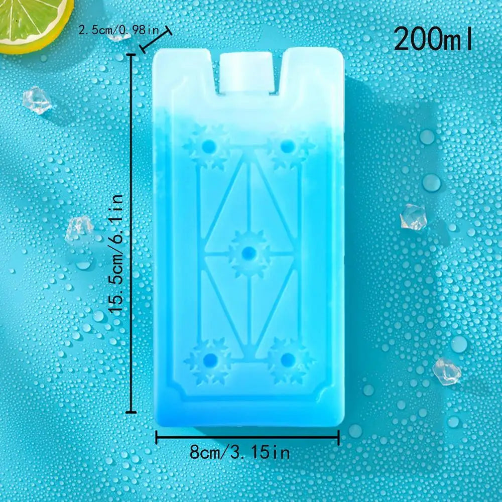 Bloc réfrigérant rectangulaire réutilisable pour glacière