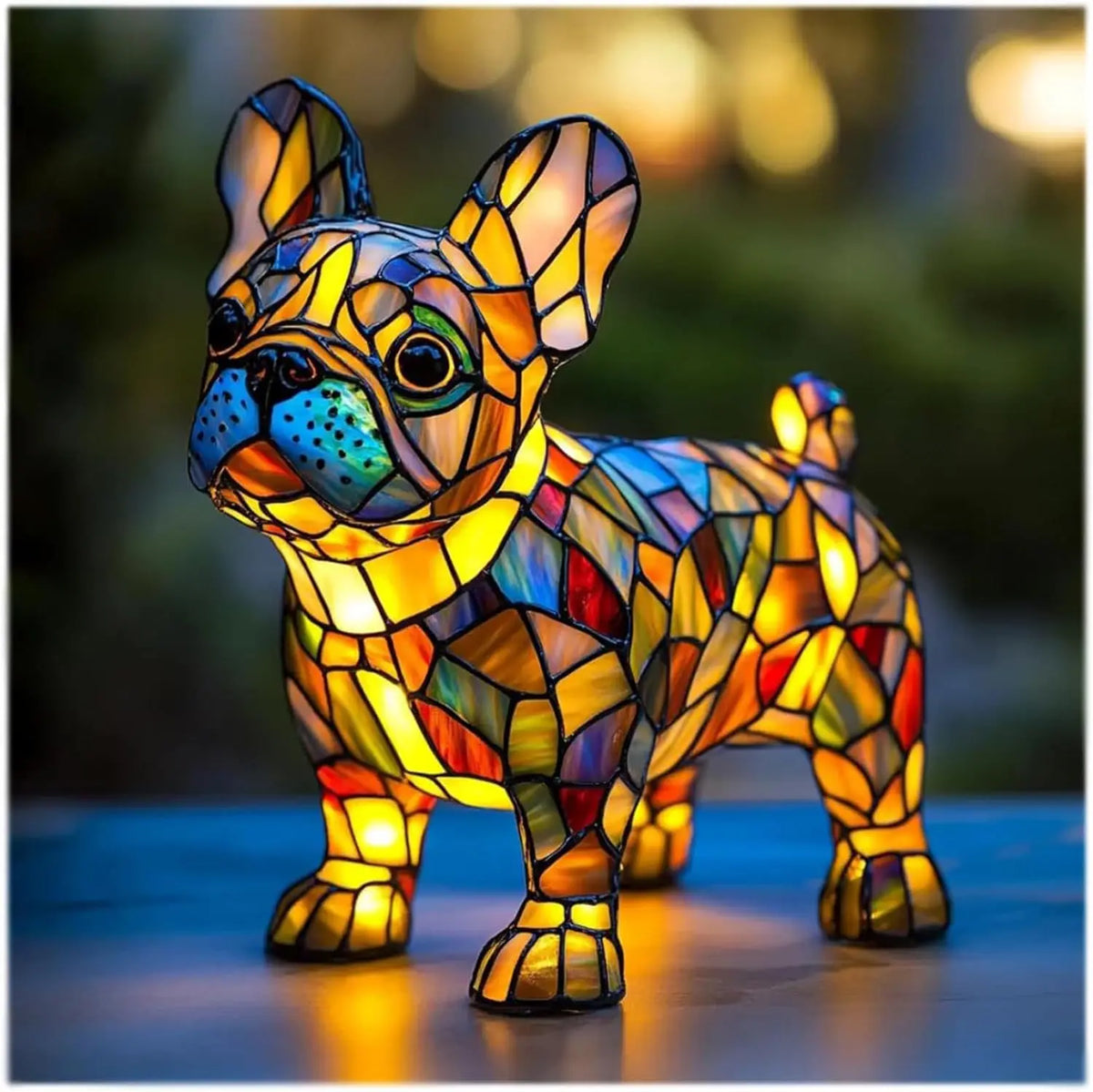 Lampe de table décorative chien avec douille E14