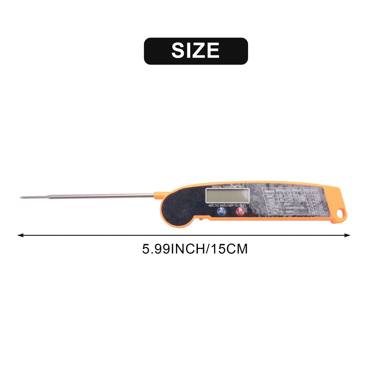 Thermomètre numérique de cuisine à sonde