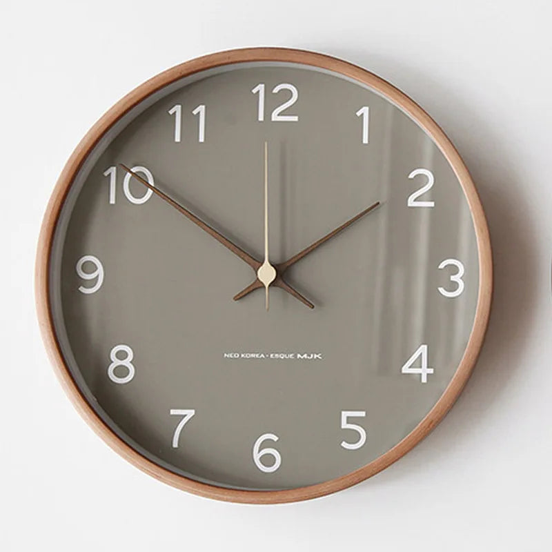 Horloge murale ronde de style scandinave, 30 cm
