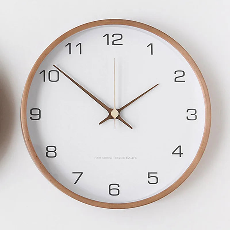 Horloge murale ronde de style scandinave, 30 cm
