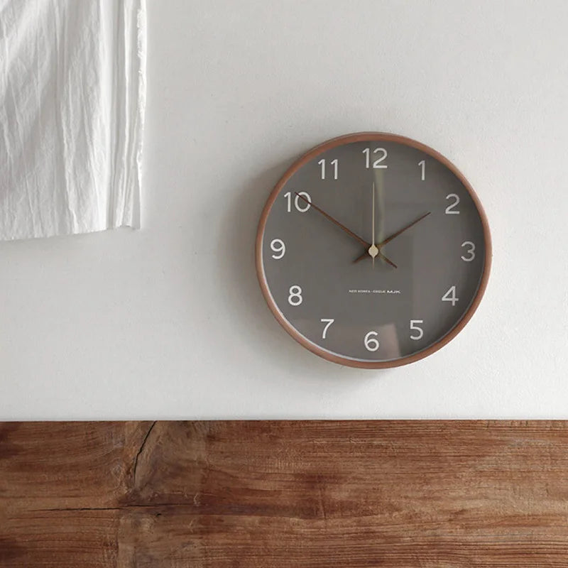 Horloge murale ronde de style scandinave, 30 cm