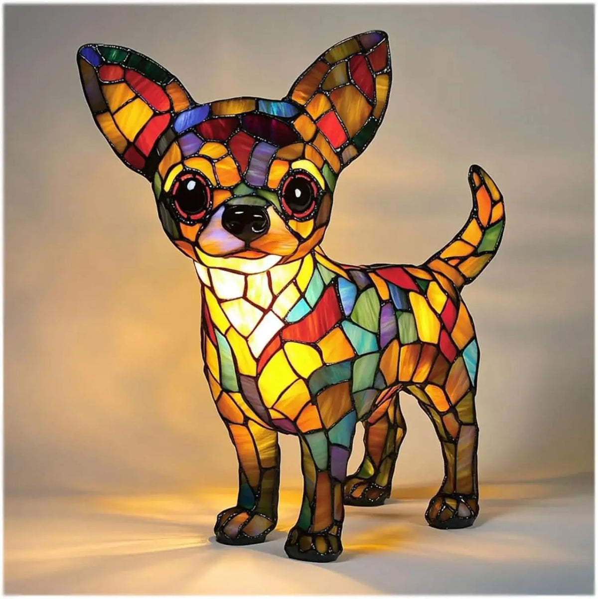 Lampe de table décorative chien avec douille E14