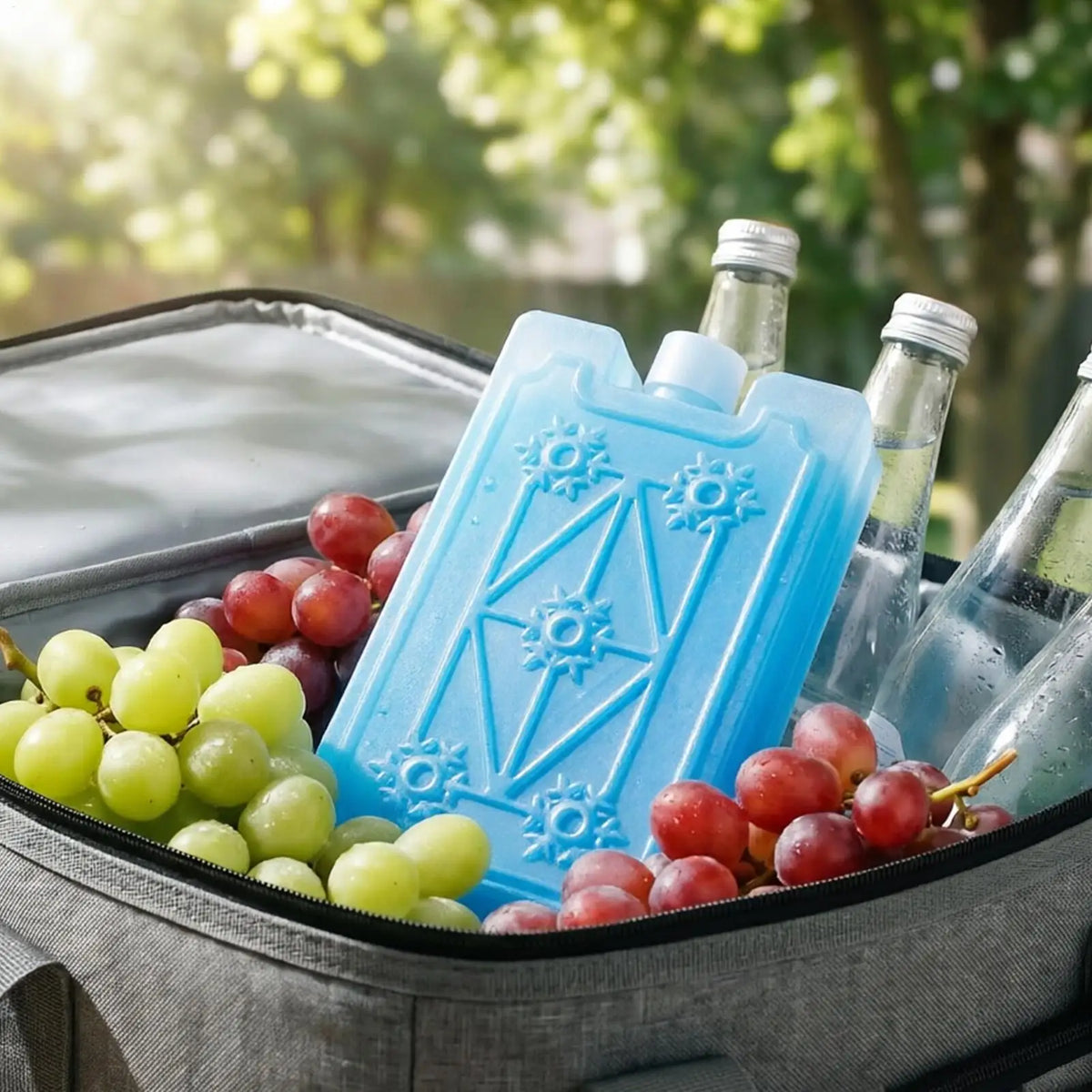 Bloc réfrigérant rectangulaire réutilisable pour glacière