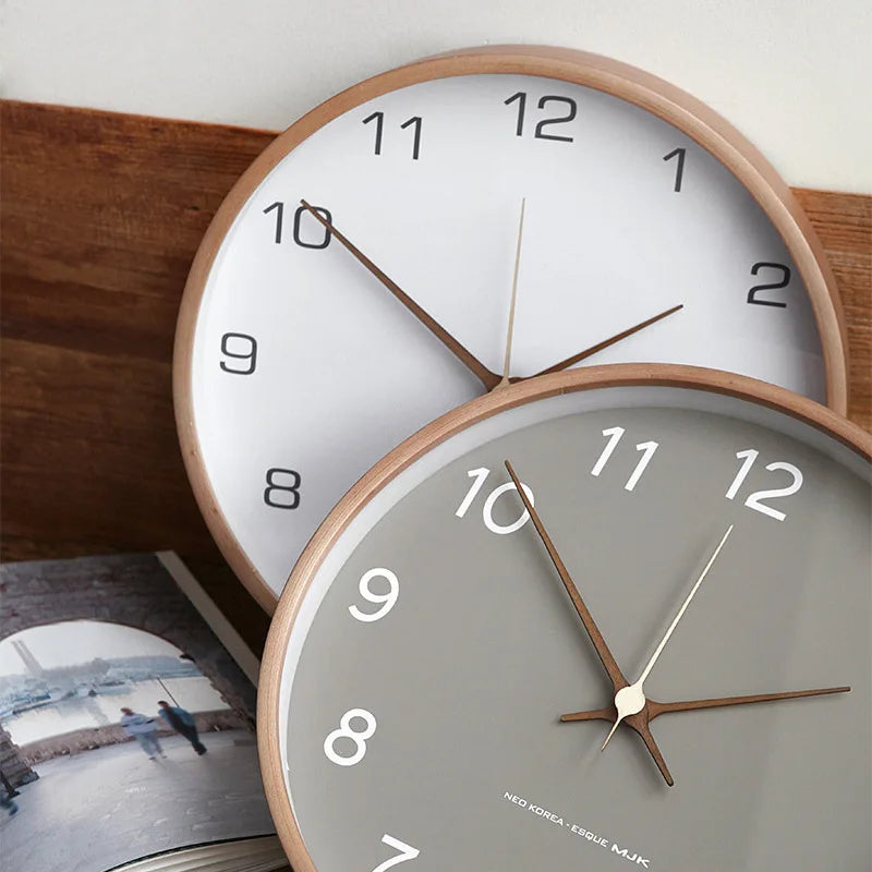 Horloge murale ronde de style scandinave, 30 cm
