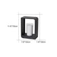 Borne lumineuse extérieure à LED, format carré