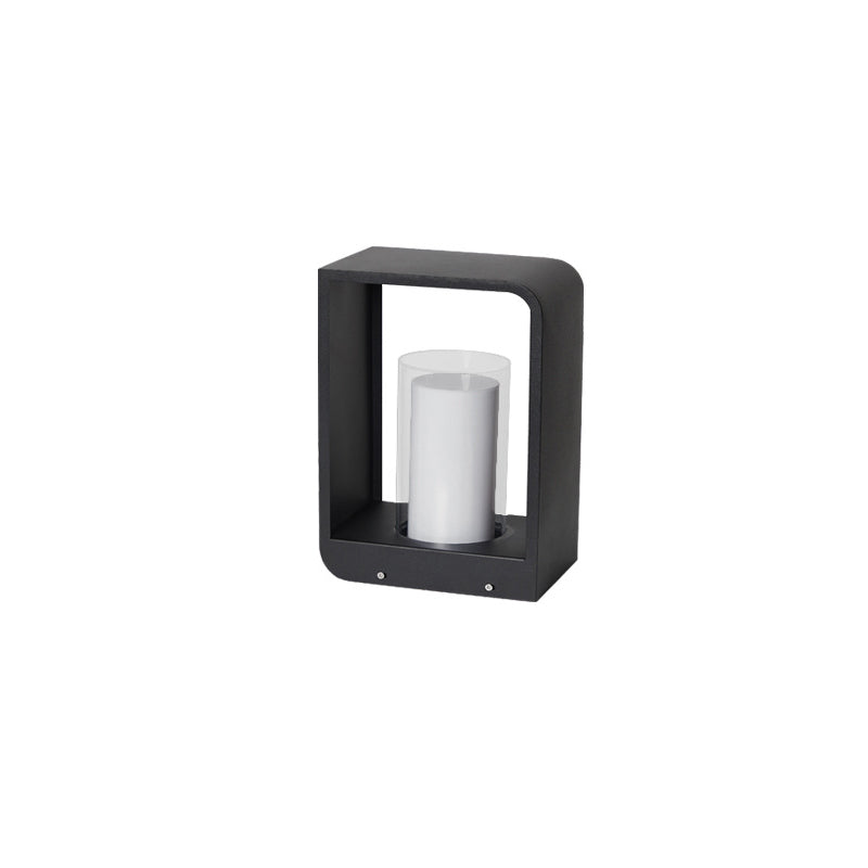 Borne lumineuse extérieure à LED, format carré