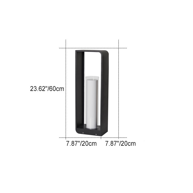 Borne lumineuse extérieure à LED, format carré