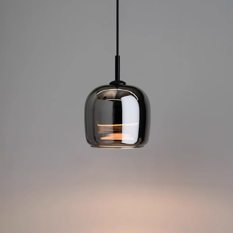 Suspension en fer et verre avec douille E27