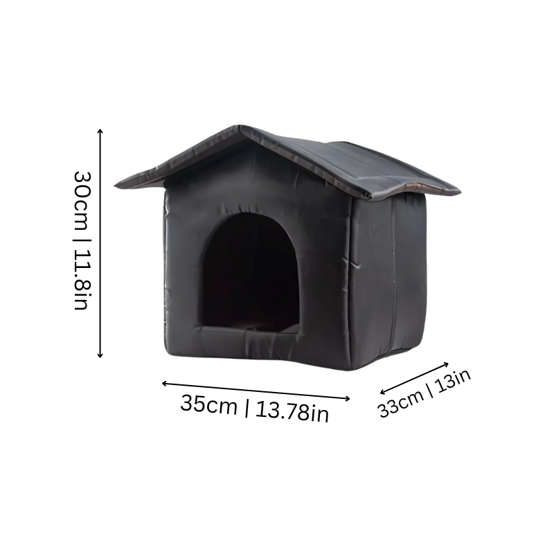 Felineau Niche Extérieure Tente Imperméable - Cabane Isolée Toutes Saisons
