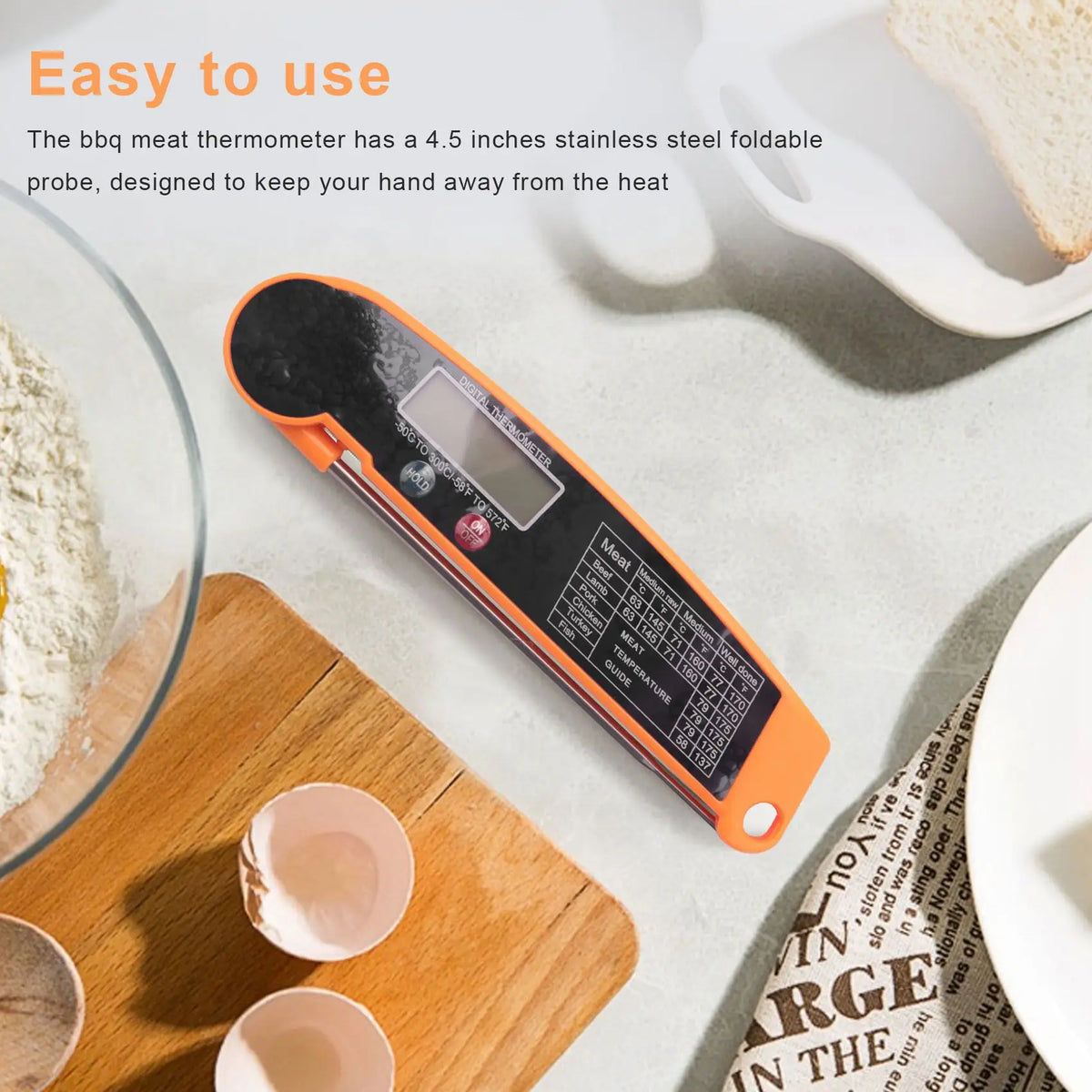 Thermomètre numérique de cuisine à sonde