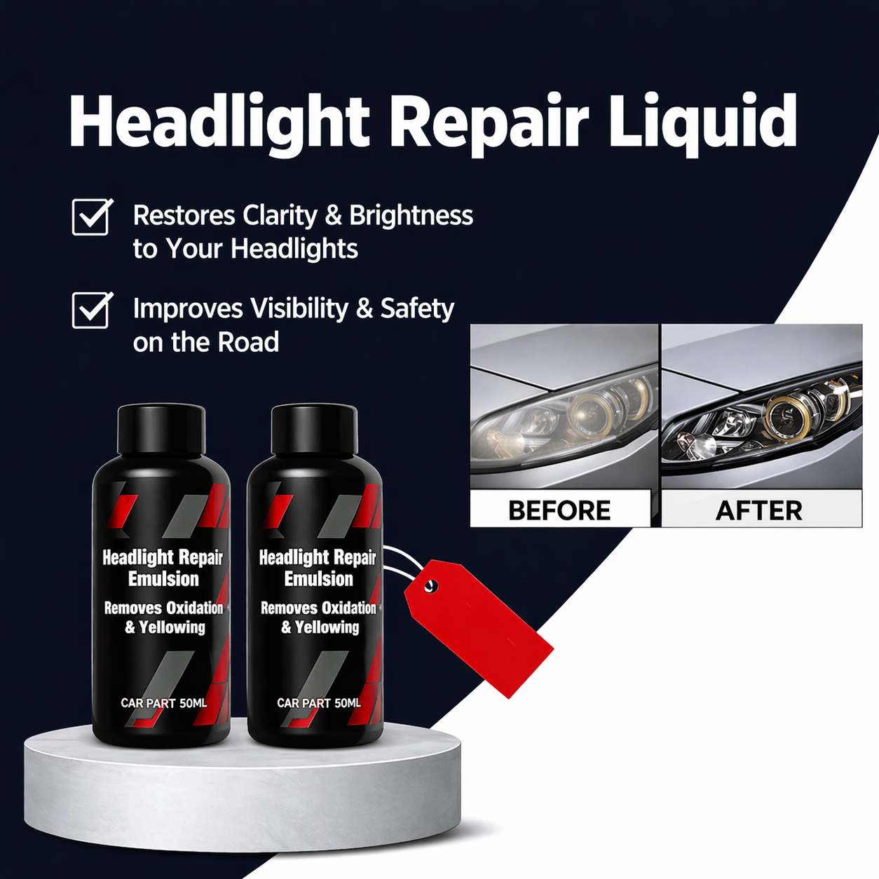 Liquide de rénovation pour optiques de phares