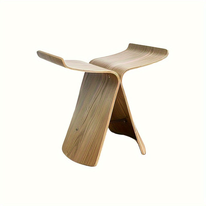 Tabouret à assise courbe en forme de papillon