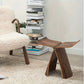 Tabouret à assise courbe en forme de papillon