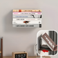 Support mural invisible pour livres en fer peint