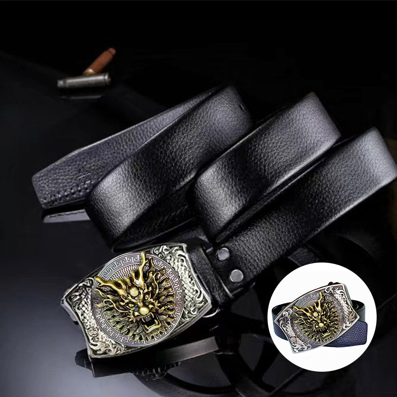 Ceinture pour homme en cuir avec lame intégrée