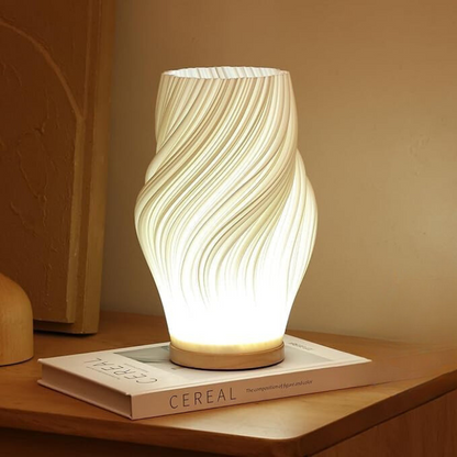 Lampe décorative USB à formes ondulées et intensité réglable