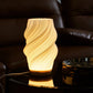 Lampe décorative USB à formes ondulées et intensité réglable