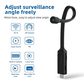 Mini-caméra Wi-Fi 1080P à col flexible et alimentation USB