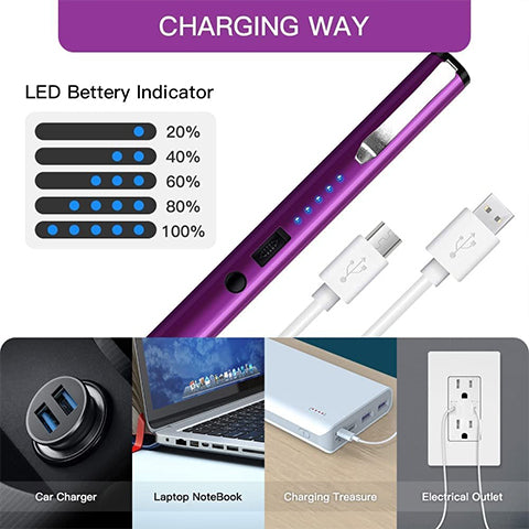 Lot de 2 stylos à impulsion électrique avec lampe LED