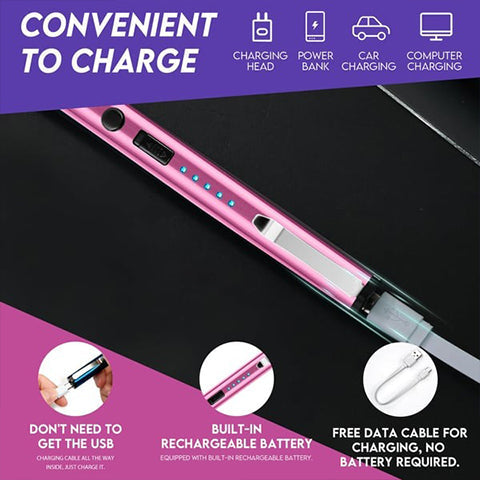 Lot de 2 stylos à impulsion électrique avec lampe LED