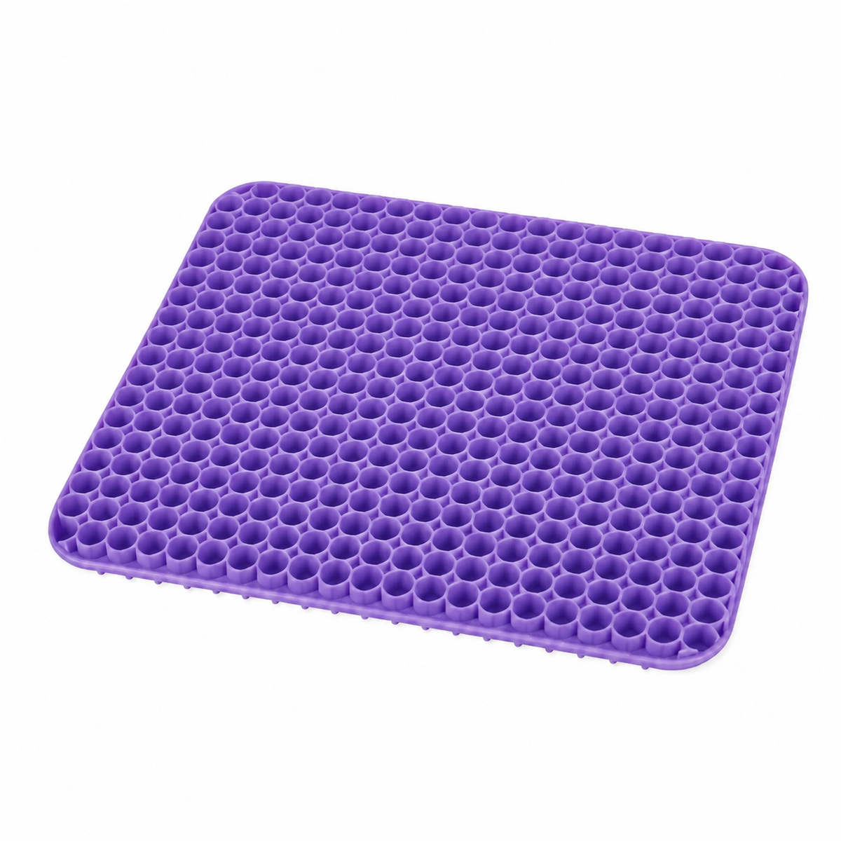 Coussin d’assise en gel de silicone à structure alvéolée