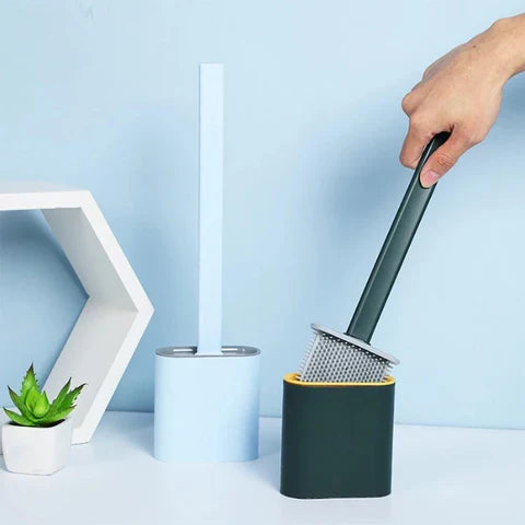 Brosse WC en silicone à poils flexibles