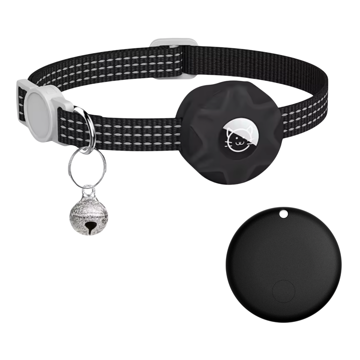 Collier pour chat avec traceur compatible réseau Android